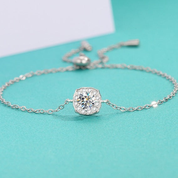 Women's Fashion Simple Moissanite Hairui Bracelet