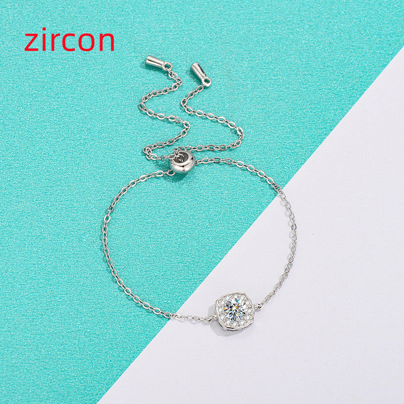 Women's Fashion Simple Moissanite Hairui Bracelet