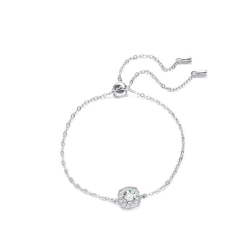 Women's Fashion Simple Moissanite Hairui Bracelet